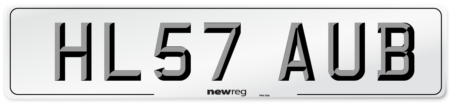 HL57 AUB Number Plate from New Reg